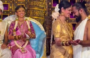 ಶ್ರೀಕಾಂತ್ ಕಶ್ಯಪ್ ಜೊತೆ ಸಪ್ತಪದಿ ತುಳಿದ ಚೈತ್ರಾ ಕುಂದಾಪುರ…!!