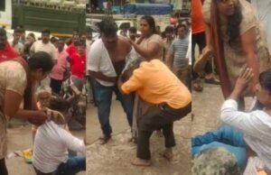 ಬೆಳಗಾವಿ : ಪರಸ್ತ್ರೀಯೊಂದಿಗೆ ಸಿಕ್ಕಿ ಬಿದ್ದ ಪತಿ : ಹೆಂಡತಿಯಿಂದ ಚಪ್ಪಲಿ ಏಟು…!!