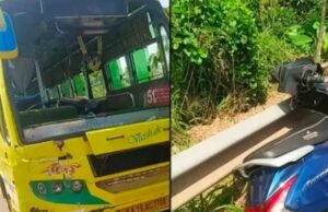 ಸ್ಕೂಟರ್ ಗೆ ಖಾಸಗಿ ಬಸ್ ಢಿಕ್ಕಿ : ಸವಾರ ಮೃತ್ಯು….!!