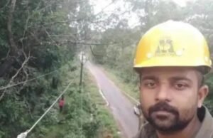 ವಿದ್ಯುತ್ ಕಂಬಕ್ಕೆ ಬೈಕ್ ಡಿಕ್ಕಿ : ಪವರ್ ಮ್ಯಾನ್ ಮೃತ್ಯು…!!