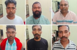 ಬೈಂದೂರು : ಅಂದರ್ ಬಾಹರ್ ಜುಗಾರಿ ಆಟ : 6 ಮಂದಿಯ ಬಂಧನ…!!