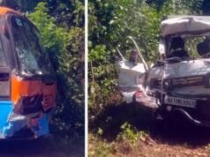 ವಿಟ್ಲ : ಕೆಎಸ್ಆರ್ ಟಿ ಸಿ ಬಸ್ ಹಾಗೂ ಓಮ್ನಿ ಕಾರ್ ನಡುವೆ ಅಪಘಾತ…!!