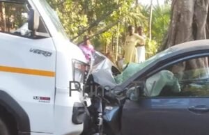 ಮೂಡುಬಿದಿರೆ: ಕಾರು ಹಾಗೂ ಗೂಡ್ಸ್ ಟೆಂಪೋ ಮುಖಾಮುಖಿ ಡಿಕ್ಕಿ : ಹಲವರಿಗೆ ಗಾಯ…!!