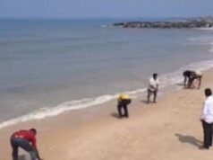 ಮರವಂತೆಯಲ್ಲಿ ದಡಕ್ಕೆ ಬಂದ ರಾಶಿ ರಾಶಿ ಬೂತಾಯಿ ಮೀನು…!!