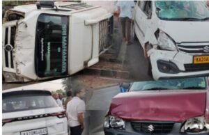 ಕೋಟ: ರಾಷ್ಟ್ರೀಯ ಹೆದ್ದಾರಿಯಲ್ಲಿ ಭೀಕರ ಸರಣಿ ಅಪಘಾತ…!!