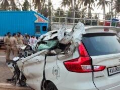 ಕಂಟೈನರ್ಗೆ ಕಾರ್ ಢಿಕ್ಕಿ : ತಾಯಿ–ಮಗಳು ದಾರುಣ ಮೃತ್ಯು : ದೇವಸ್ಥಾನಕ್ಕೆ ಹೋಗಿ ಹಿಂತಿರುಗುವಾಗ ದುರ್ಘಟನೆ…!!