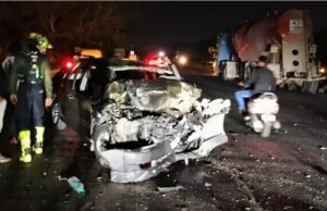 ಭೀಕರ ಅಪಘಾತ; ಮೂವರು ಸ್ಥಳದಲ್ಲೇ ಸಾವು