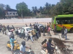 ಉಡುಪಿ : ಸಂತಕಟ್ಟೆ ಬಳಿ ಕಾರು–ಬಸ್ ಭೀಕರ ಢಿಕ್ಕಿ : ಕಾರಿನಲ್ಲಿದ್ದವರಿಗೆ ಗಂಭೀರ ಗಾಯ…!!