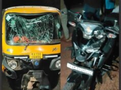 ಮುಲ್ಕಿ : ಕೊಲಕಾಡಿ ಬಳಿ ಆಟೋ ಹಾಗೂ ಬೈಕ್ ನಡುವೆ ಅಪಘಾತ : ಇಬ್ಬರು ಗಂಭೀರ