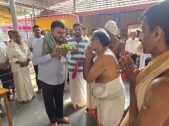 ಸಚ್ಚೇರಿ ಗಾಂದಡ್ಪು ಶ್ರೀ ಮಹಾದೇವಿ ಕ್ಷೇತ್ರಕ್ಕೆ ಶಾಸಕ ಸುನಿಲ್ ಕುಮಾರ್ ಭೇಟಿ..!!