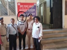 ಚಲಿಸುತ್ತಿದ್ದ ರೈಲಿನಿಂದ ಹೊರ ಜಿಗಿಯಲು ಯತ್ನಿಸಿದ ಟಿಕೆಟ್ ರಹಿತವಾಗಿ ಪ್ರಯಾಣಿಸುತ್ತಿದ್ದ ಯುವಕನ ರಕ್ಷಣೆ…!