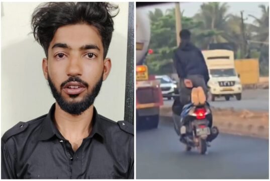 ಹೆಮ್ಮಾಡಿ–ಕುಂದಾಪುರ ಹೆದ್ದಾರಿಯಲ್ಲಿ ವೀಲಿಂಗ್ ಮಾಡಿದ ಆರೋಪಿಯ ಬಂಧನ…!!