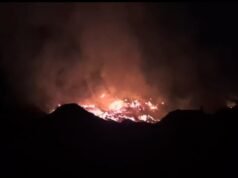 ಉಡುಪಿ ಉತ್ಸವ ಮೈದಾನದಲ್ಲಿ ಬೆಂಕಿ: 2 ಎಕರೆ ಪ್ರದೇಶಕ್ಕೆ ವ್ಯಾಪಿಸಿದ ಅಗ್ನಿ, ನಂದಿಸಲು ಹರಸಾಹಸ