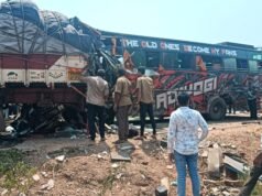 ಕುಂದಾಪುರ: ನಿಂತ ಲಾರಿಗಳಿಗೆ ಬಸ್ ಢಿಕ್ಕಿ : ಎರಡು ಸಾವು : ಹಲವರಿಗೆ ಗಾಯ…!!