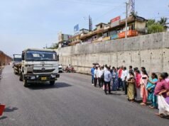 ಕಟಪಾಡಿ ಜಂಕ್ಷನ್ ಓವರ್ಪಾಸ್ ಕಾಮಗಾರಿ ಪ್ರಗತಿ ಪರಿಶೀಲನೆ: ಒಂದು ಭಾಗ ಪೂರ್ಣಗೊಂಡ ರಸ್ತೆ ವಾಹನ ಸಂಚಾರಕ್ಕೆ ಮುಕ್ತ