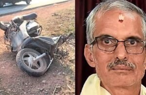 ರಾಷ್ಟ್ರೀಯ ಹೆದ್ದಾರಿಯಲ್ಲಿ ಭೀಕರ ಅಪಘಾತ : ಸ್ಕೂಟಿ ಸವಾರ ಸ್ಥಳದಲ್ಲೇ ಸಾವು, ಗೂಡ್ಸ್ ಚಾಲಕ ಗಂಭೀರ…!!