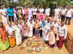 ಕಲ್ಮಾಡಿ: ಶ್ರೀ ಸ್ವಾಮಿ ಕೊರಗಜ್ಜ ದೈವಸ್ಥಾನದ ನೂತನ ಗುಡಿ ನಿರ್ಮಾಣಕ್ಕೆ ಶಂಕುಸ್ಥಾಪನೆ