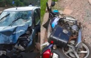 ಗೋಳಿತ್ತೊಟ್ಟು ಜಂಕ್ಷನ್ನಲ್ಲಿ ಭೀಕರ ಅಪಘಾತ : ಕಾರು ಡಿಕ್ಕಿಗೆ ಬೈಕ್ ಸವಾರ ಸಾವು : ಪತ್ನಿಗೆ ಗಂಭೀರ ಗಾಯ…!!