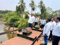 ಬಜೆ ಅಣೆಕಟ್ಟಿಗೆ ಶಾಸಕ ಯಶ್ ಪಾಲ್ ಸುವರ್ಣ ಅಧಿಕಾರಿಗಳೊಂದಿಗೆ ಭೇಟಿ ನೀಡಿ ಪರಿಶೀಲನೆ