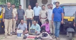 ಜಿಂಕೆ ಮಾಂಸ ಮಾರಾಟ : ಮೂವರು ಆರೋಪಿಗಳ ಬಂಧನ…!!