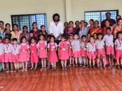 ಶಾಂತಿನಿಕೇತನ ಶಾಲೆಗೆ ನಟ ವಸಿಷ್ಠ ಸಿಂಹ ಭೇಟಿ…!!