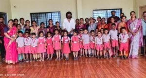 ಶಾಂತಿನಿಕೇತನ ಶಾಲೆಗೆ ನಟ ವಸಿಷ್ಠ ಸಿಂಹ ಭೇಟಿ…!!