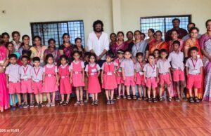 ಶಾಂತಿನಿಕೇತನ ಶಾಲೆಗೆ ನಟ ವಸಿಷ್ಠ ಸಿಂಹ ಭೇಟಿ…!!