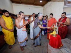 ಕೇಂದ್ರ ಸಚಿವೆ ನಿರ್ಮಲಾ ಸೀತಾರಾಮನ್ ಉಡುಪಿ ಶ್ರೀಕೃಷ್ಣಮಠದಲ್ಲಿ ಪಾಯದ ಕೋಣೆ ಉದ್ಘಾಟನೆ…!!