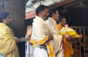 ಕೊಲ್ಲೂರು ಮೂಕಾಂಬಿಕೆಗೆ ವಿಶೇಷ ಪೂಜೆ ಸಲ್ಲಿಸಿದ ವಿಜಯೇಂದ್ರ