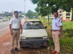 ಉಡುಪಿಯ ಬಲಾಯಿಪಾದೆಯಲ್ಲಿ ಕಳ್ಳತನ ಪ್ರಕರಣದ ಕಾರು ಪತ್ತೆ…!!