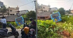 ಕಂಟೈನರ್ ಟ್ರಕ್ಗೆ ಬಸ್ ಢಿಕ್ಕಿ : ಐವರು ಮಹಿಳೆಯರು ಸೇರಿ 6 ಮಂದಿ ಸ್ಥಳದಲ್ಲೇ ಸಾವು…!!