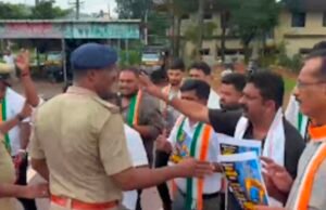 ಕಾರ್ಕಳದಲ್ಲಿ ಕಾಂಗ್ರೆಸ್ ಬೃಹತ್ ಪ್ರತಿಭಟನೆ : ಸುನಿಲ್ ಕುಮಾರ್ ಕಚೇರಿಗೆ ಮುತ್ತಿಗೆ ಯತ್ನ…!!
