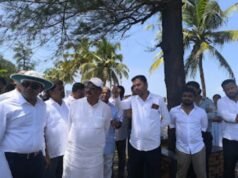 ತ್ರಾಸಿ – ಮರವಂತೆ ಕಡಲ ತೀರಕ್ಕೆ ಪ್ರವಾಸೋದ್ಯಮ ಸಚಿವ ಕೆ.ಜೆ ಜಾರ್ಜ್ ಭೇಟಿ…!!