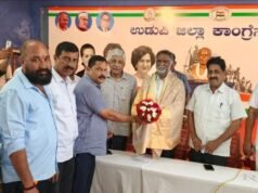 ಸಚಿವ ಕೆ.ಎಸ್ ಬಸವಂತಪ್ಪ ಅವರಿಗೆ ಉಡುಪಿ ಕಾಂಗ್ರೆಸ್ ಭವನದಲ್ಲಿ ಬ್ಲಾಕ್ ಕಾಂಗ್ರೆಸ್ ವತಿಯಿಂದ ಸ್ವಾಗತ…!!