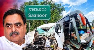 ಕಾರ್ಕಳ : ಮಾಜಿ ಸಚಿವ ಬಿ. ರಮಾನಾಥ ರೈ ಅವರು ಪ್ರಯಾಣಿಸುತ್ತಿದ್ದ ಕಾರು ಹಾಗೂ ಖಾಸಗಿ ಬಸ್ ಮಧ್ಯೆ ಅಪಘಾತ ..!!