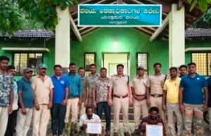 ವನ್ಯಜೀವಿ ಬೇಟೆ : ತಂದೆ-ಮಗ ಅರೆಸ್ಟ್…!!