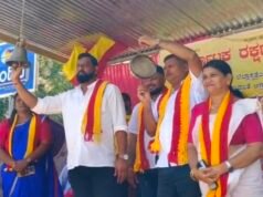 ಜಾಗಟೆ, ಗಂಟೆ ಬಾರಿಸಿ ನೂತನ ಜಿಲ್ಲಾಸ್ಪತ್ರೆ ಆರಂಭಕ್ಕೆ ಆಗ್ರಹ : ಅಜ್ಜರಕಾಡಿನಲ್ಲಿ ಕರವೇ ನೇತೃತ್ವದಲ್ಲಿ ಧರಣಿ…!!