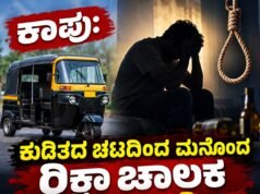ಕಾಪು: ಕುಡಿತದ ಚಟದಿಂದ ಮನೊಂದ ರಿಕ್ಷಾ ಚಾಲಕ ಆತ್ಮಹತ್ಯೆ…!!